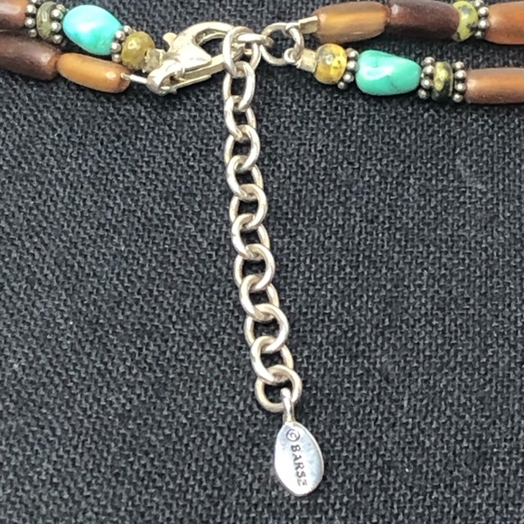 BARSE Turquoise Pendant on Multi-Strand Necklace with Sterling Silver Accents - Picture 9 of 17